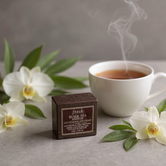 Fresh Black Tea Eye Cream Age Delay Anti Aging Hydration New - Picture 2 of 4